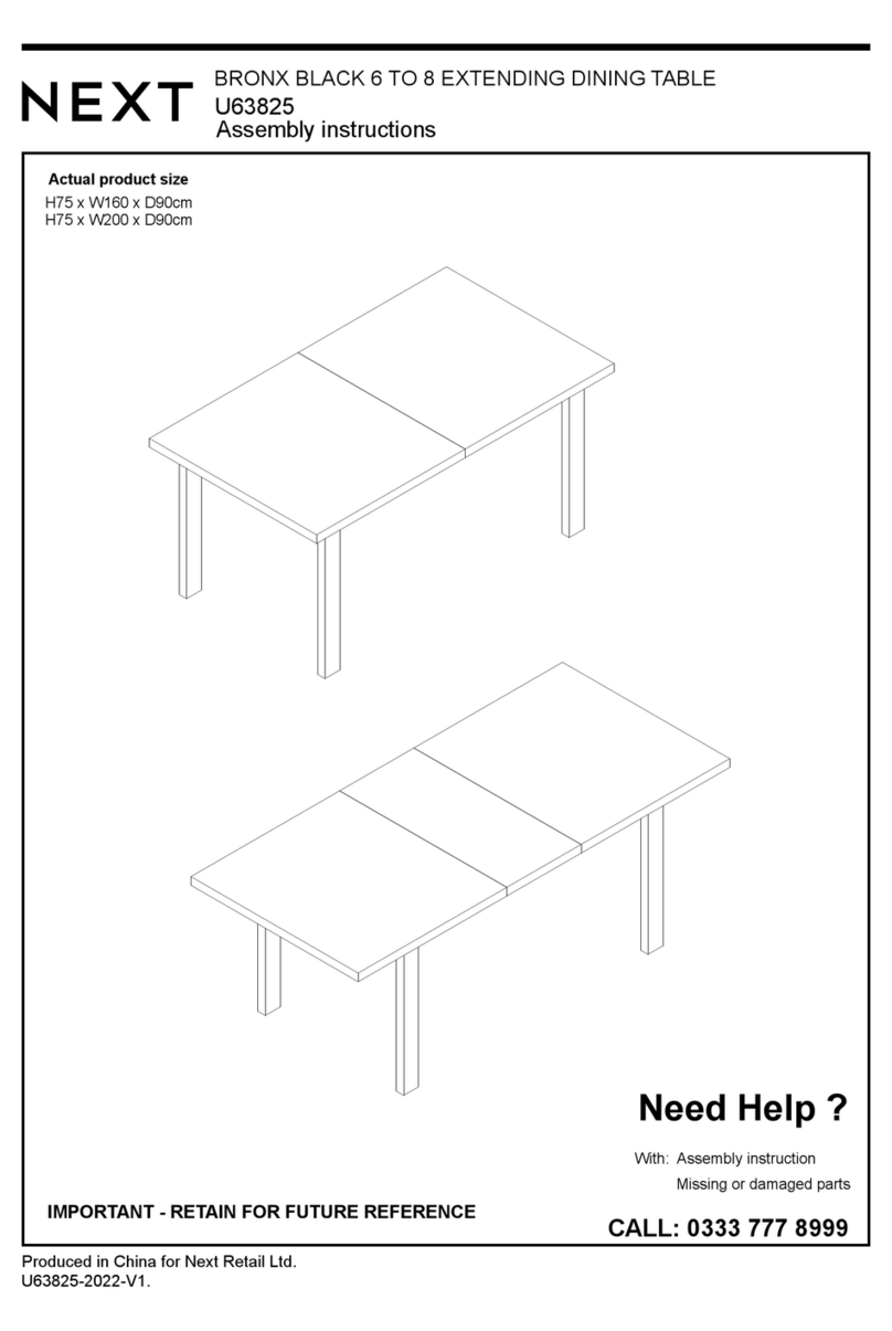 Next BRONX BLACK U63825 User manual Next BRONX BLACK U63825 User manual