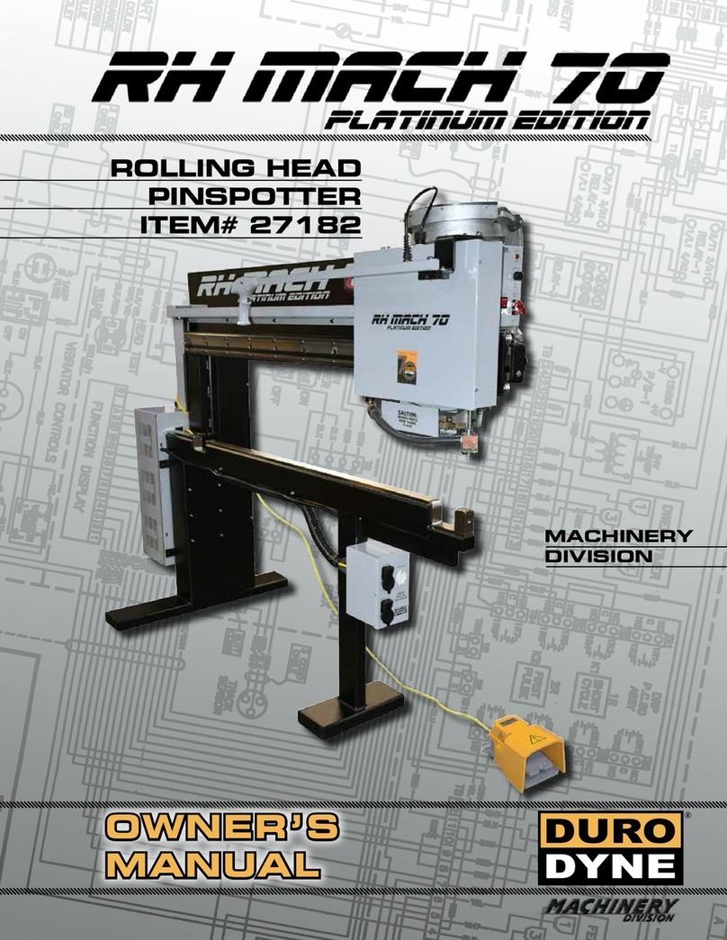 Duro Dyne RH MACH 70 PLATINUM EDITION owner's manual