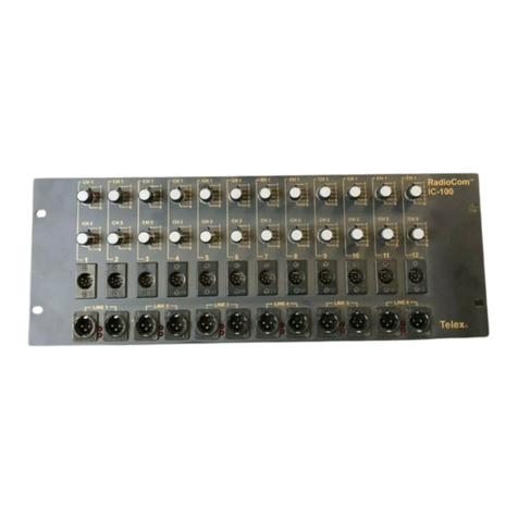 Telex RadioCom IC-100 instruction sheet