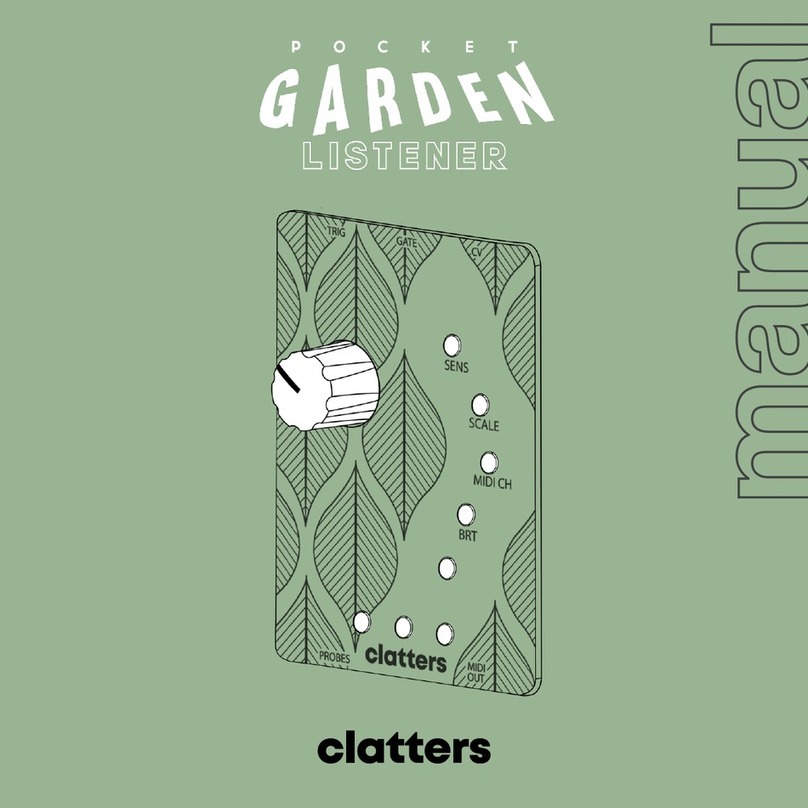 clatters POCKET GARDEN LISTENER manual