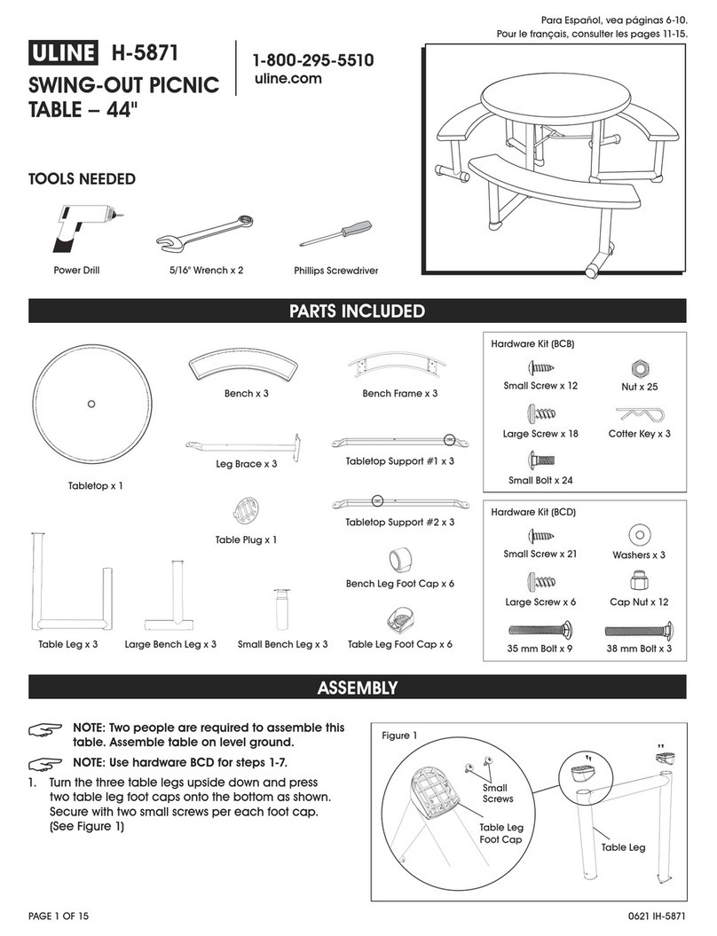 U-Line H-5871 User manual