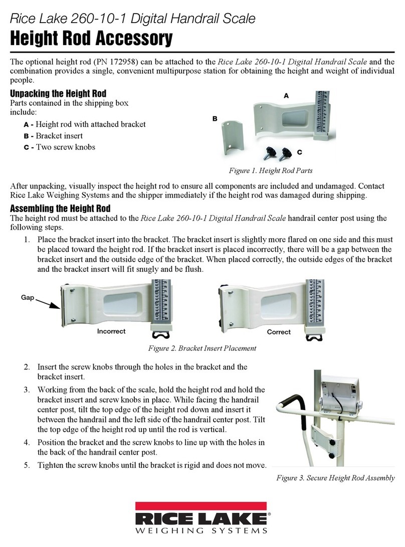 Rice Lake 260-10-1 User manual