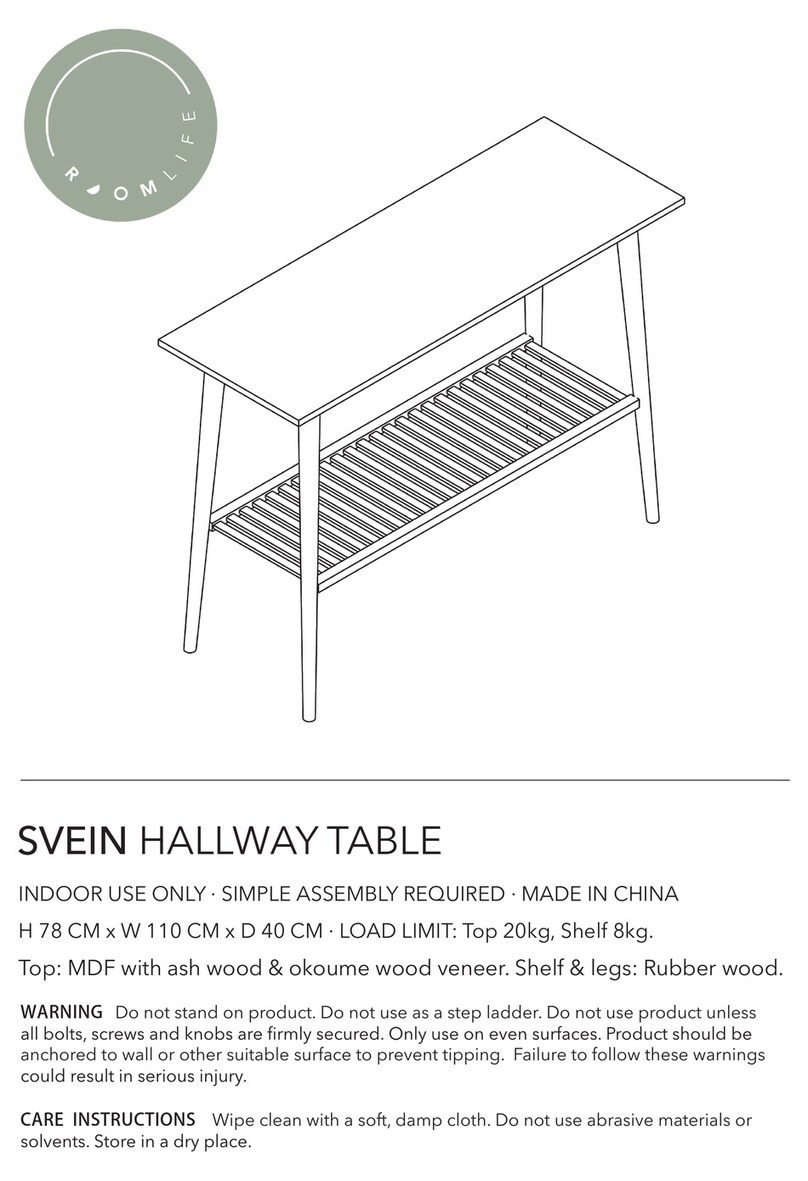 ROOMLIFE SVEIN User manual ROOMLIFE SVEIN User manual