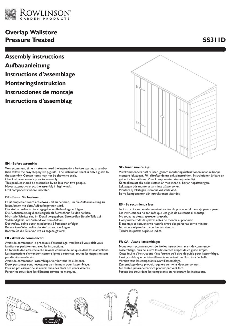 Rowlinson Garden Products SS311D Assembly instructions