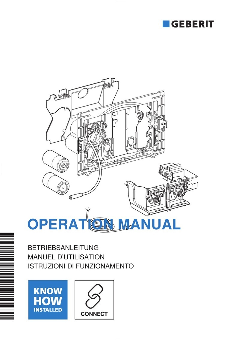 Geberit 10 Operation manual