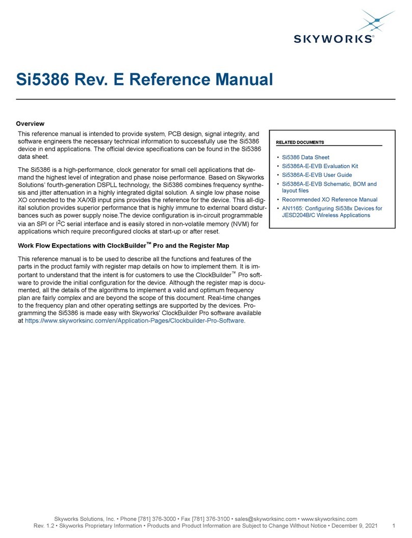 Skyworks Si5386 User manual