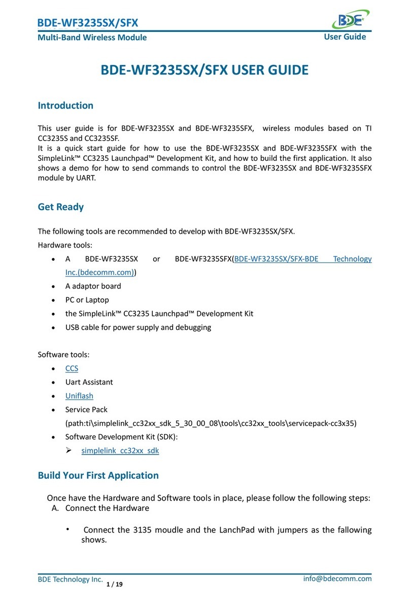 BDE BDE-WF3235SX user guide