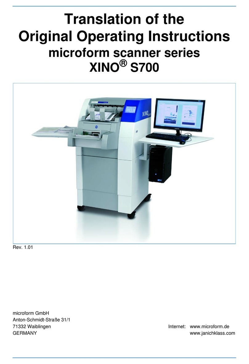 Janich & Klass XINO S700 Series Translation of the original operating instructions Janich & Klass XINO S700 Series Translation of the original operating instructions
