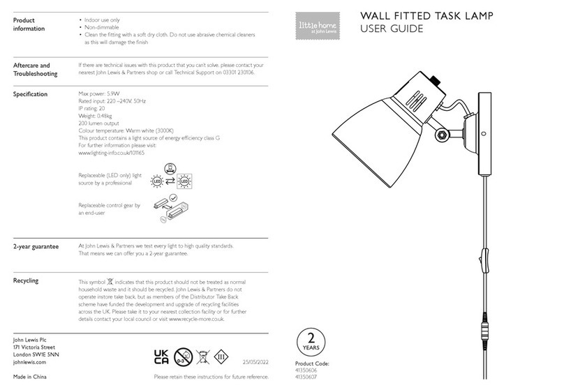 John Lewis little home 41350606 User manual John Lewis little home 41350606 User manual