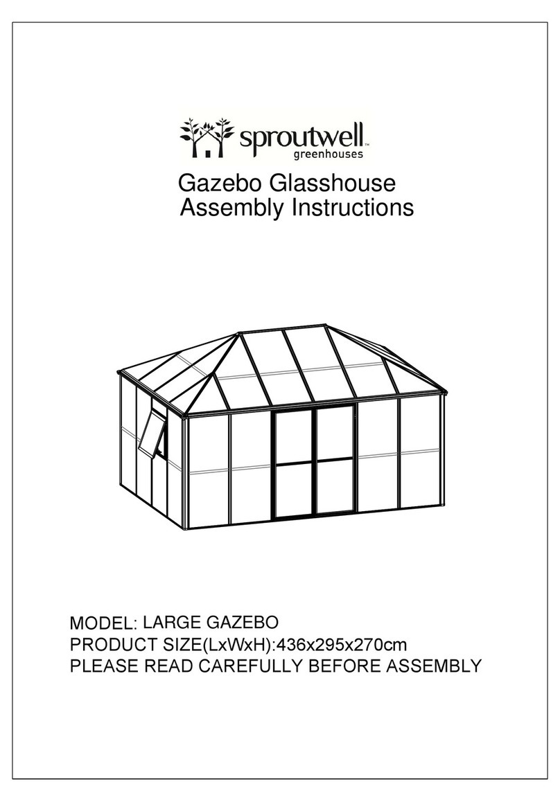 Sproutwell LARGE GAZEBO User manual Sproutwell LARGE GAZEBO User manual