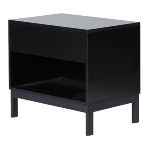 Mocka Zander Bedside Table User manual