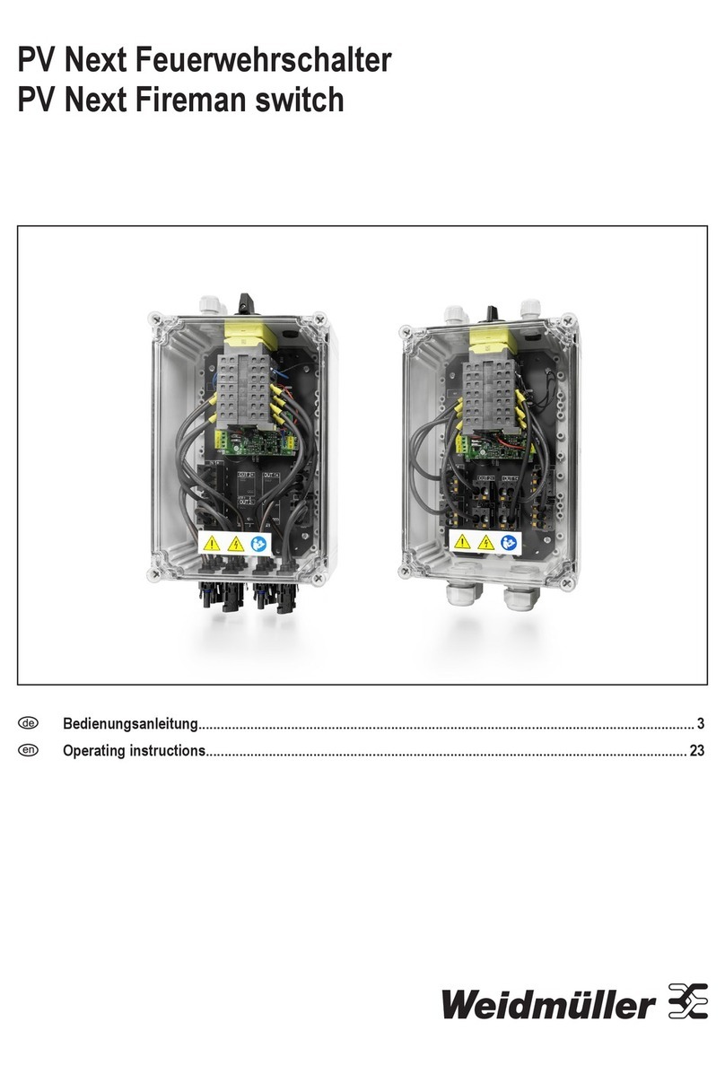 Weidmüller PV Next Series User manual Weidmüller PV Next Series User manual