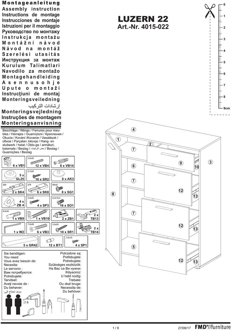 FMD Furniture LUZERN 22 4015-022 Assembly instruction