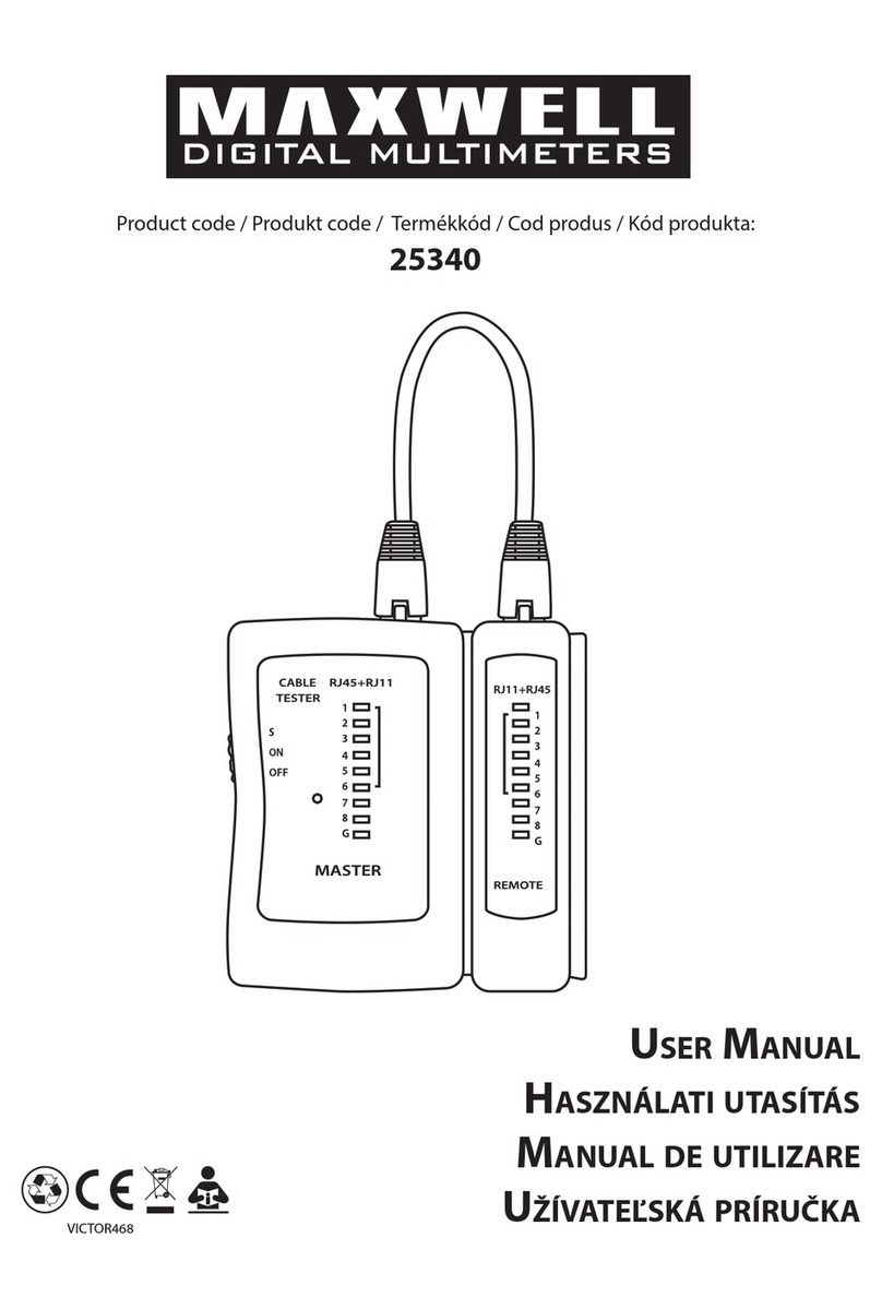 Maxwell Digital Multimeters MX-25340 user manual