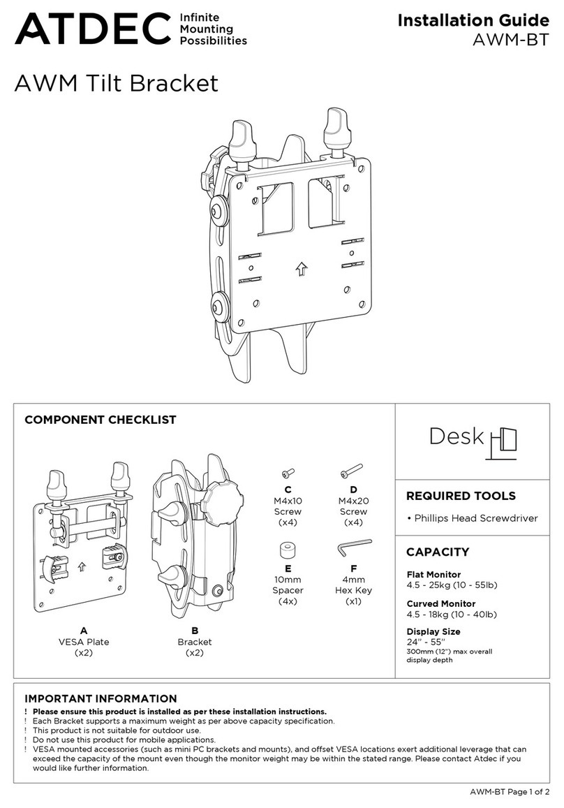 Atdec AWM-BT User manual Atdec AWM-BT User manual