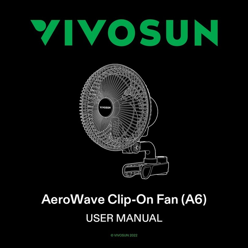 Vivosun AeroWave Clip-On Fan A6 user manual