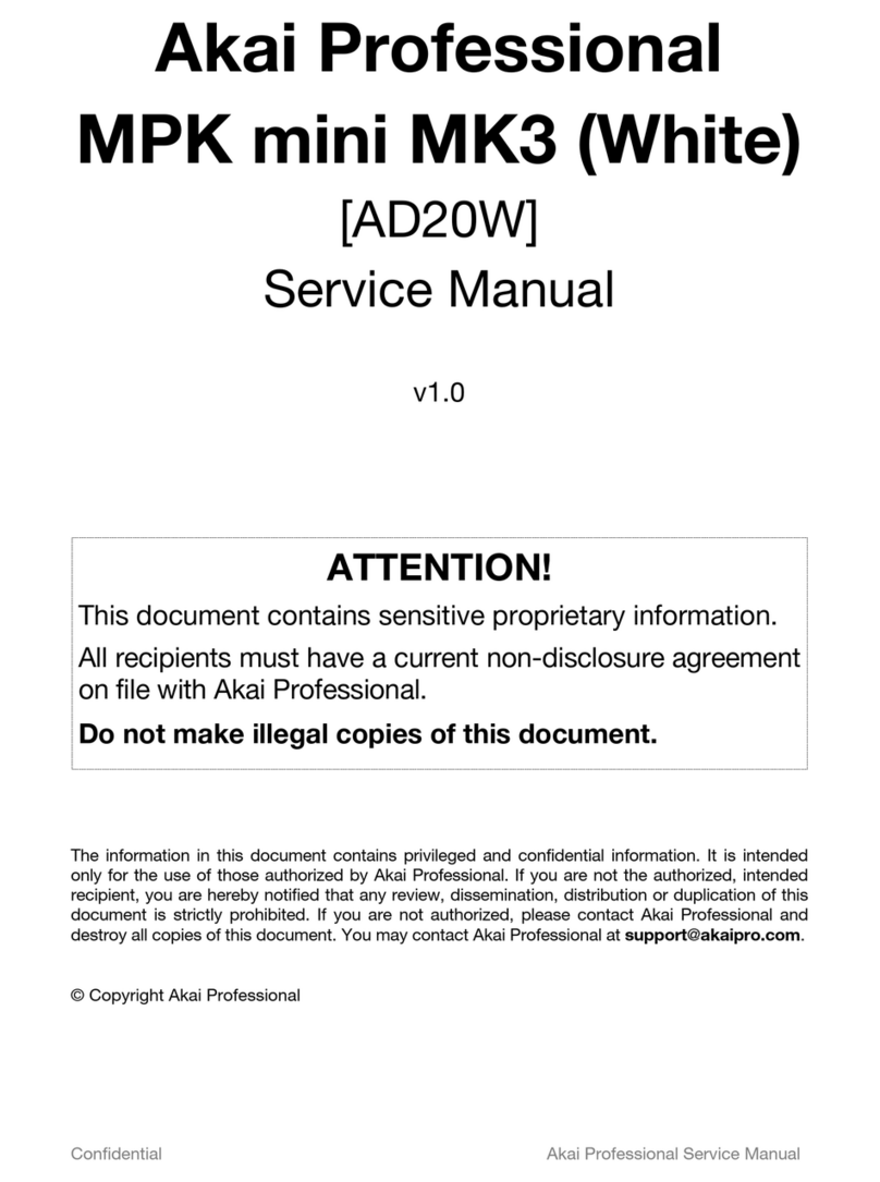 Akai MPK mini MK3 User manual Akai MPK mini MK3 User manual