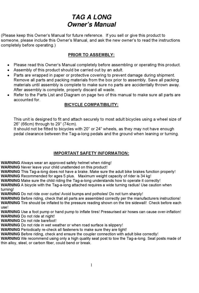 Torpedo7 TAG-A-LONG T7 owner's manual
