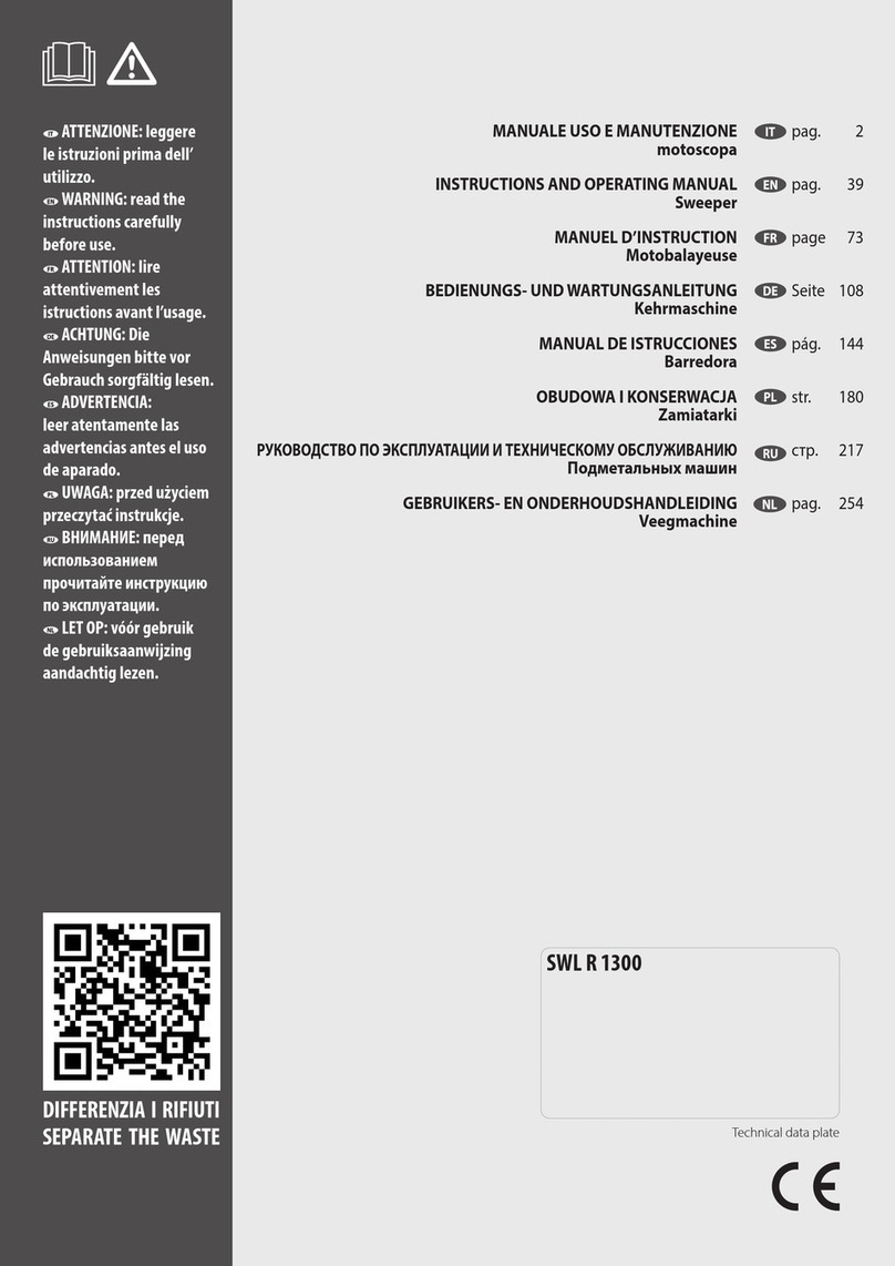 Lavor SWL R 1300 Instructions and operating manual