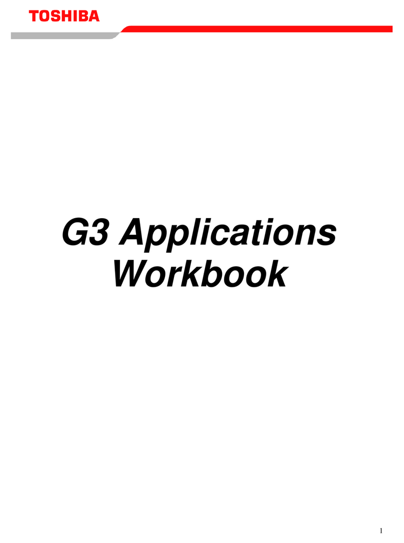 Toshiba G3 Operation instructions