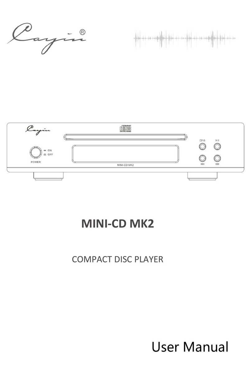 Cayin MINI-CD MK2 user manual