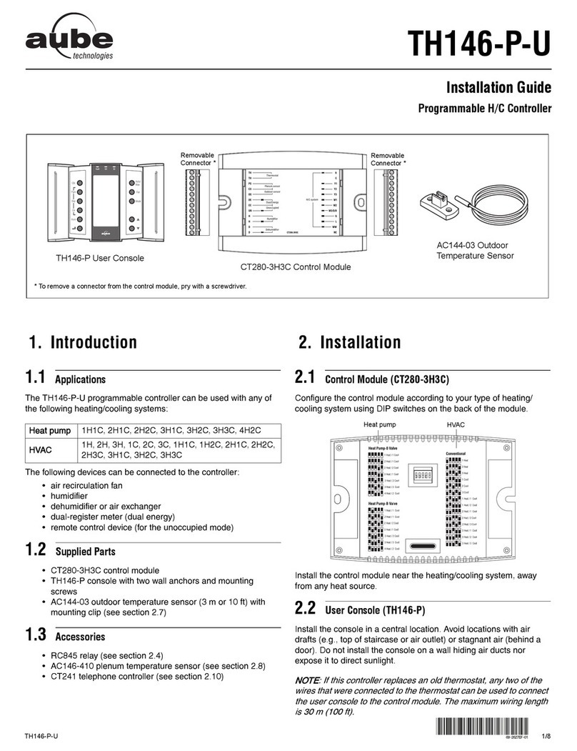 Aube Technologies TH146-P-U User manual Aube Technologies TH146-P-U User manual