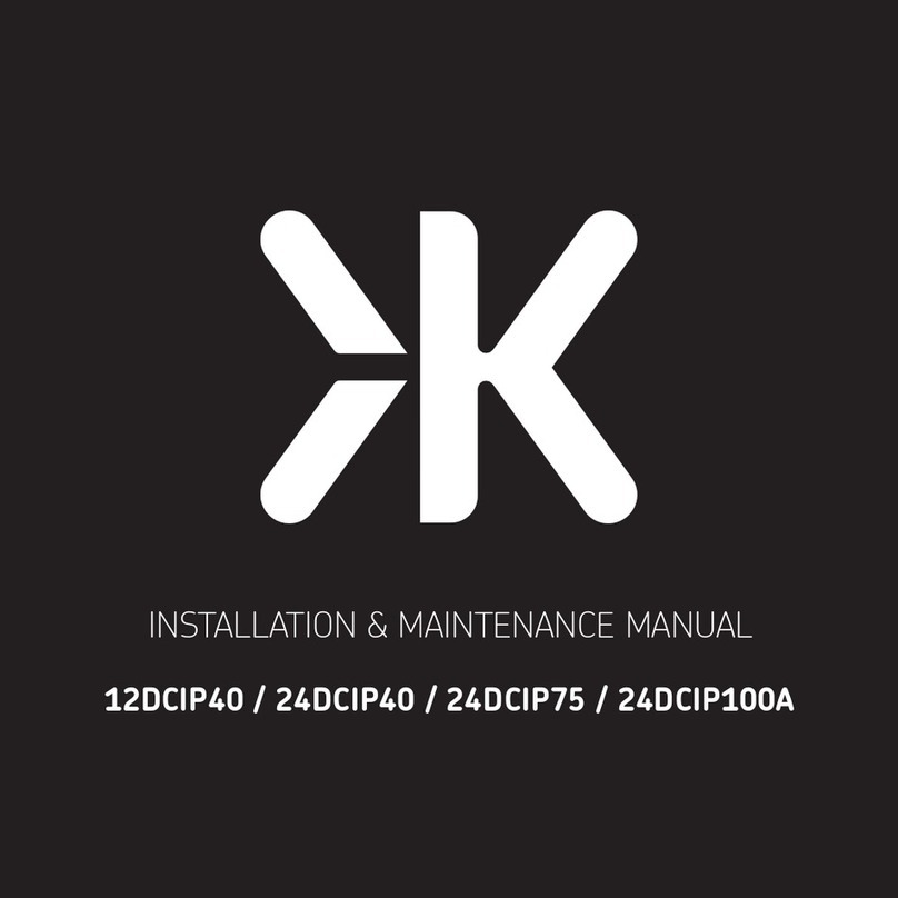 ML Accessories 12DCIP40 Installation & maintenance manual