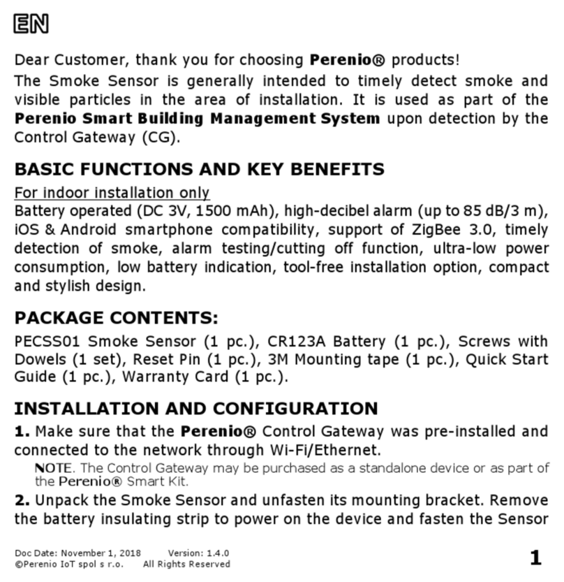 Perenio PECSS01 manual