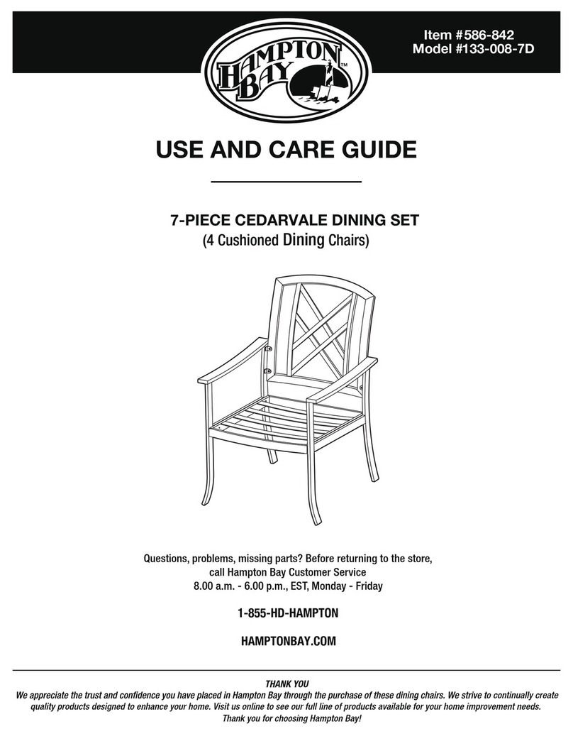 HAMPTON BAY 133-008-7D User manual