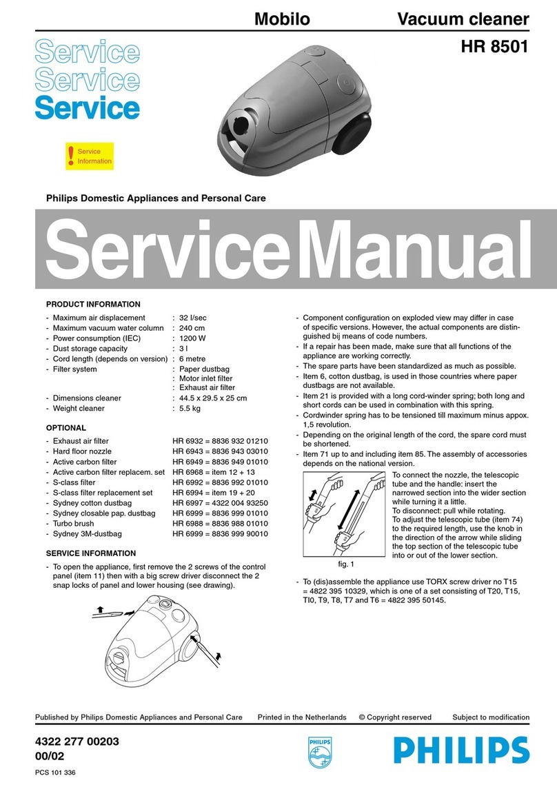 Philips Mobilo HR 8501 User manual