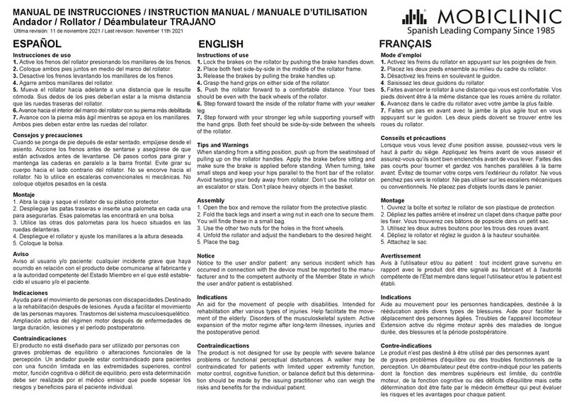 Mobiclinic TRAJANO instruction manual