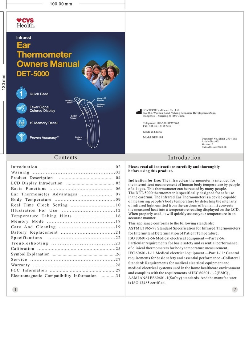 CVS Health DET-5000 owner's manual