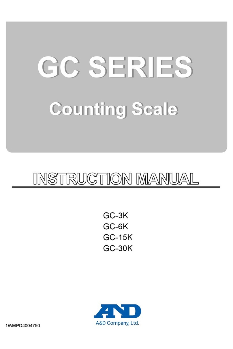 A&D GC Series instruction manual