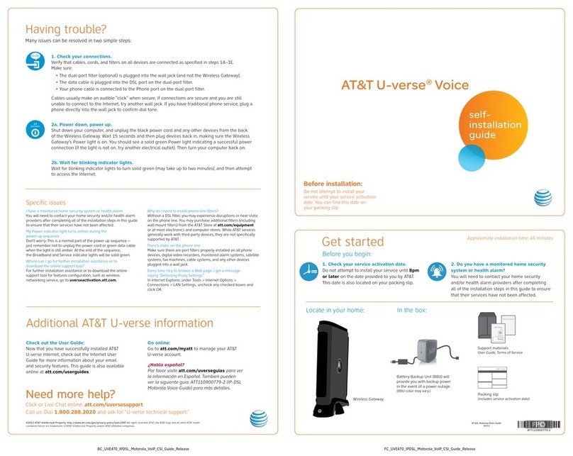 AT&T U-verse TV User manual