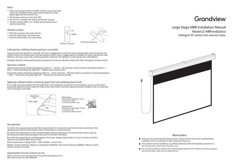 Grandview Large Stage MBII User manual