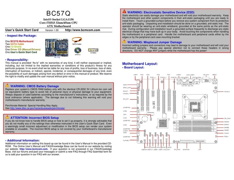 BCM BC57Q User manual