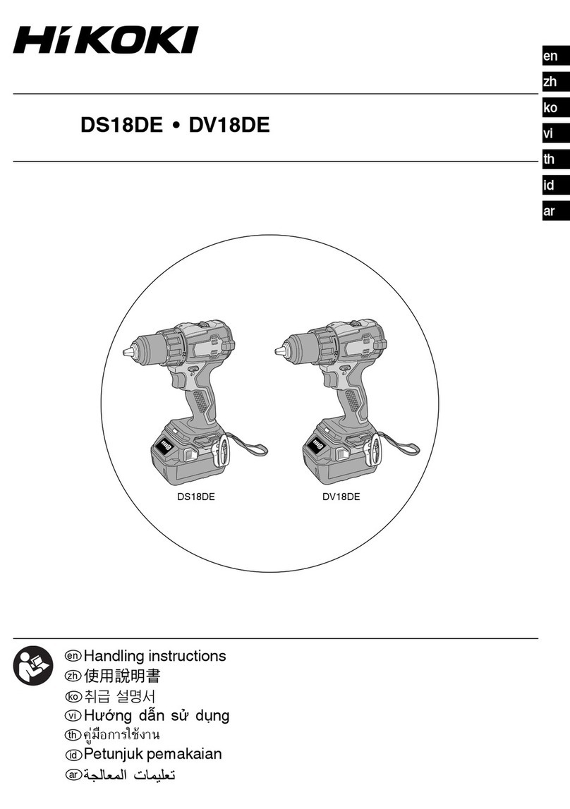 HIKOKI DS18DE User manual