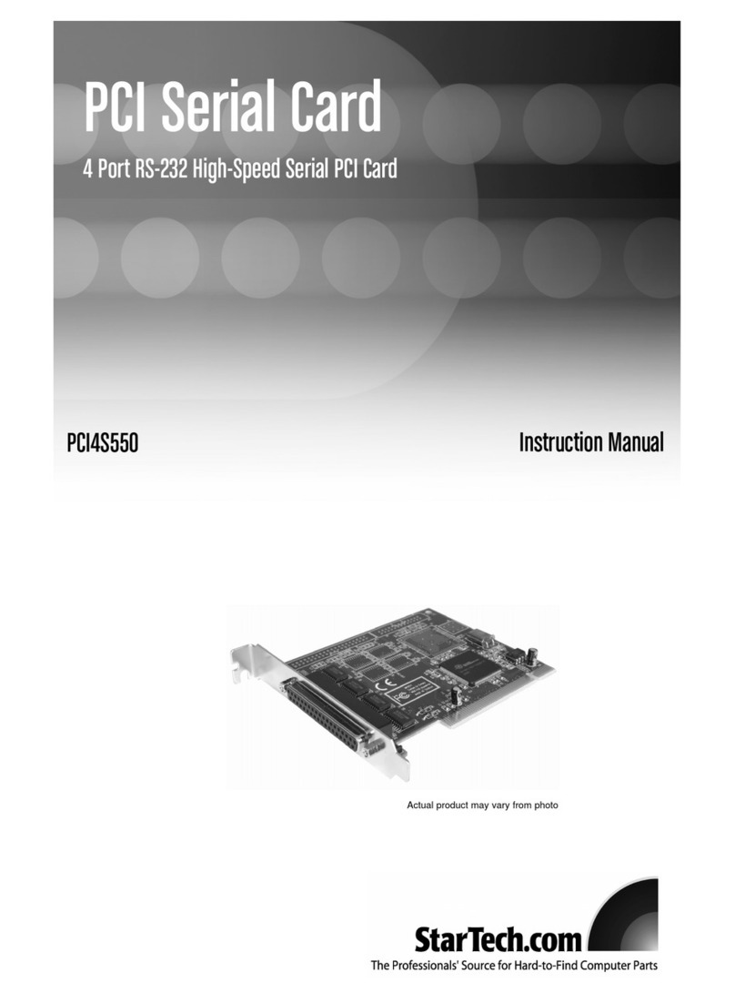 StarTech.com PCI4S550 User manual