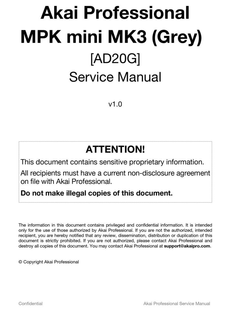 Akai MPK mini MK3 User manual Akai MPK mini MK3 User manual