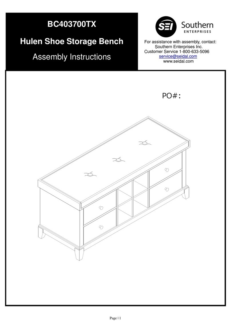 Southern Enterprises Hulen BC403700TX Assembly instructions
