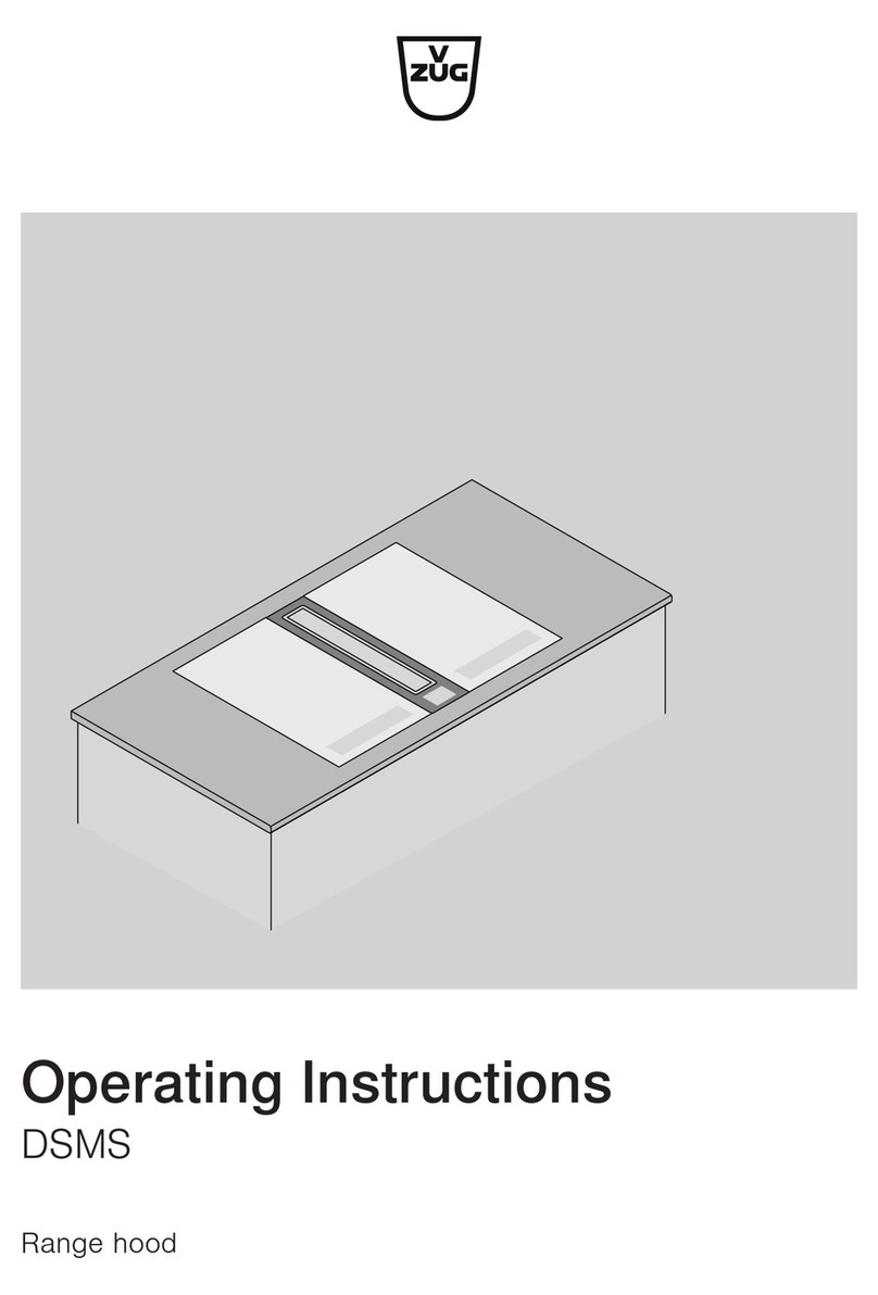 V-ZUG DSMS operating instructions