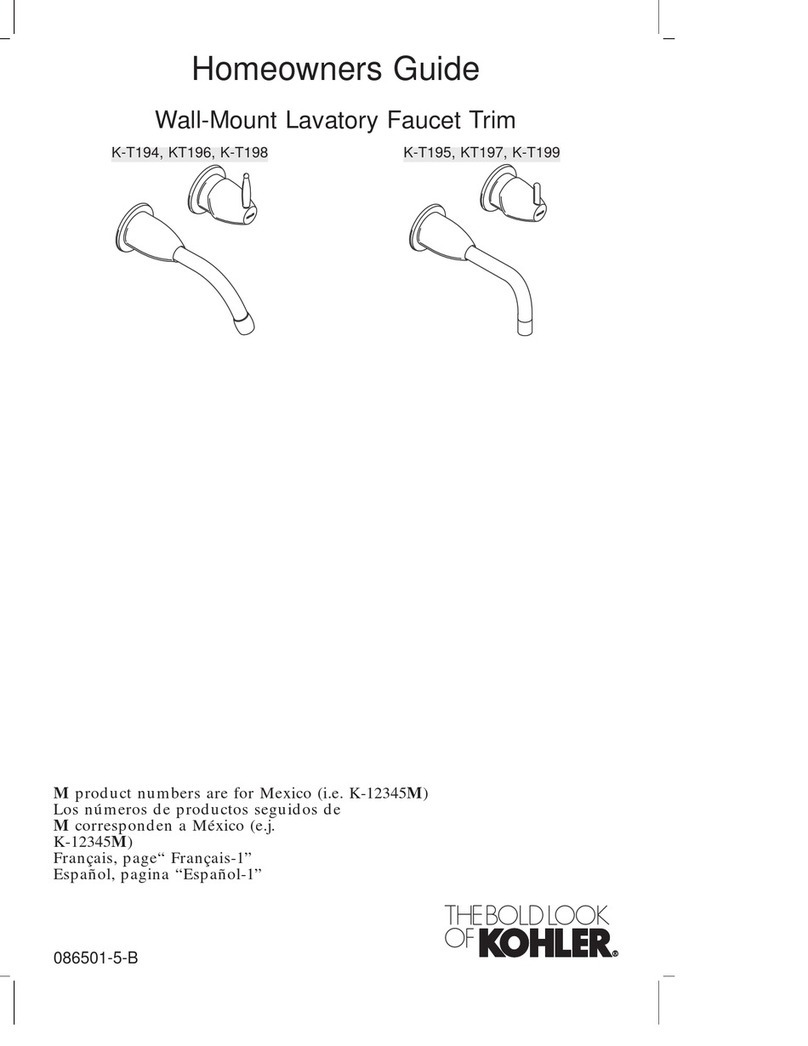 Kohler K-T195 Assembly instructions Kohler K-T195 Assembly instructions