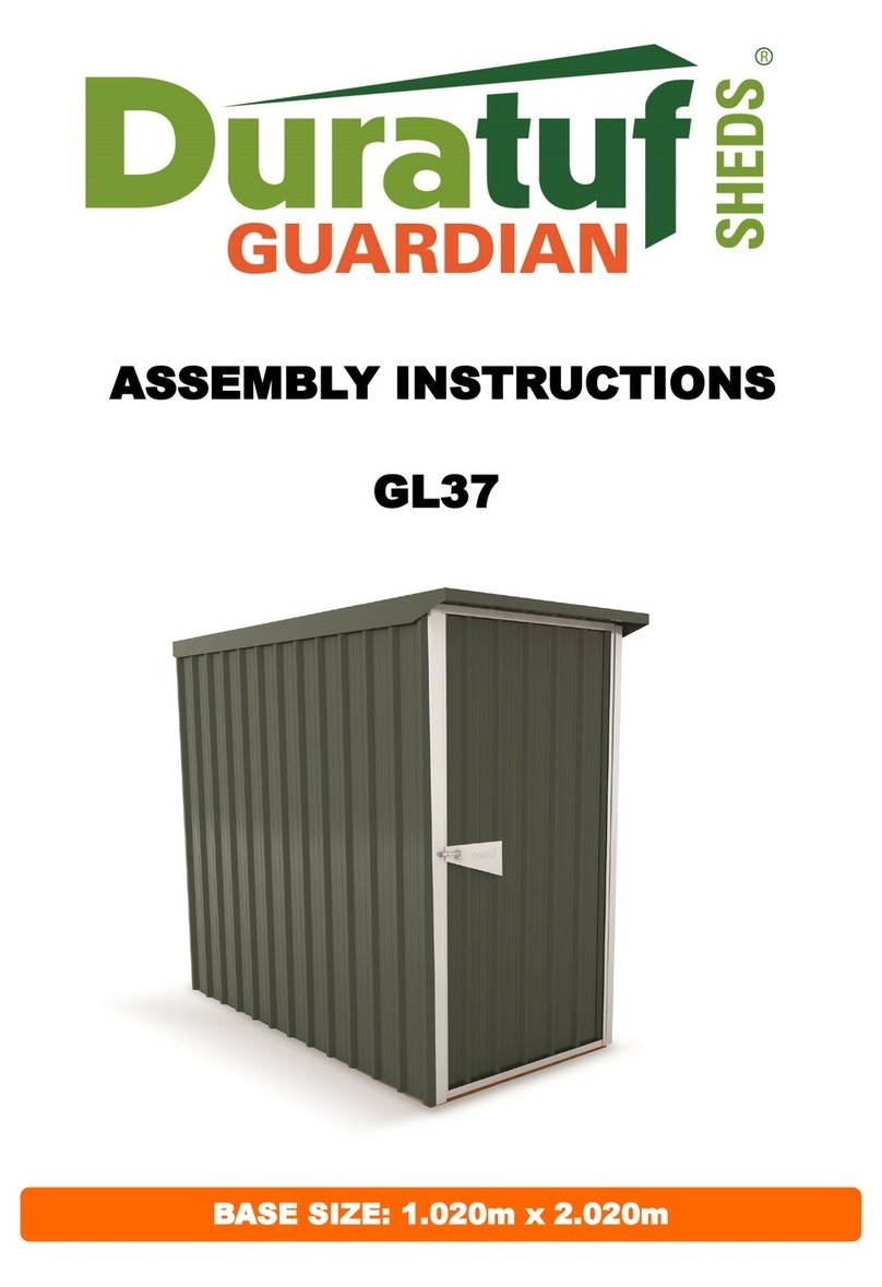 Duratuf GUARDIAN SHED GL37 Assembly instructions