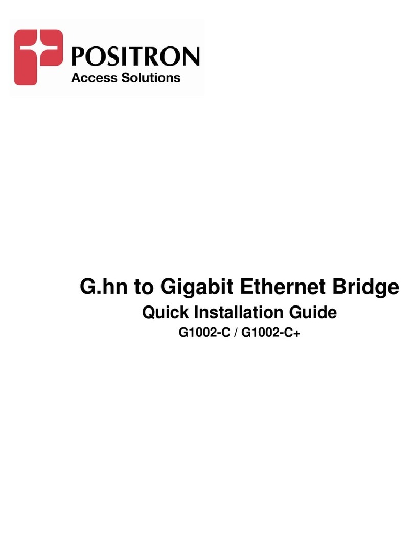 Positron G1002-C Quick installation guide Positron G1002-C Quick installation guide