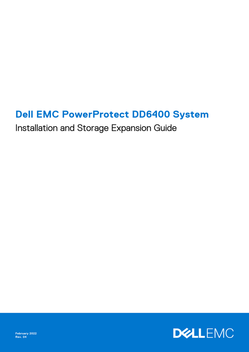Dell EMC PowerProtect DD6400 System User manual Dell EMC PowerProtect DD6400 System User manual