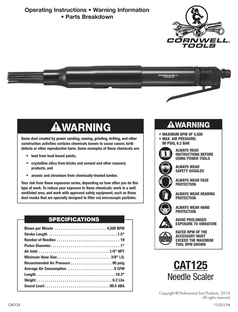 Cornwell Tools CAT125 operating instructions