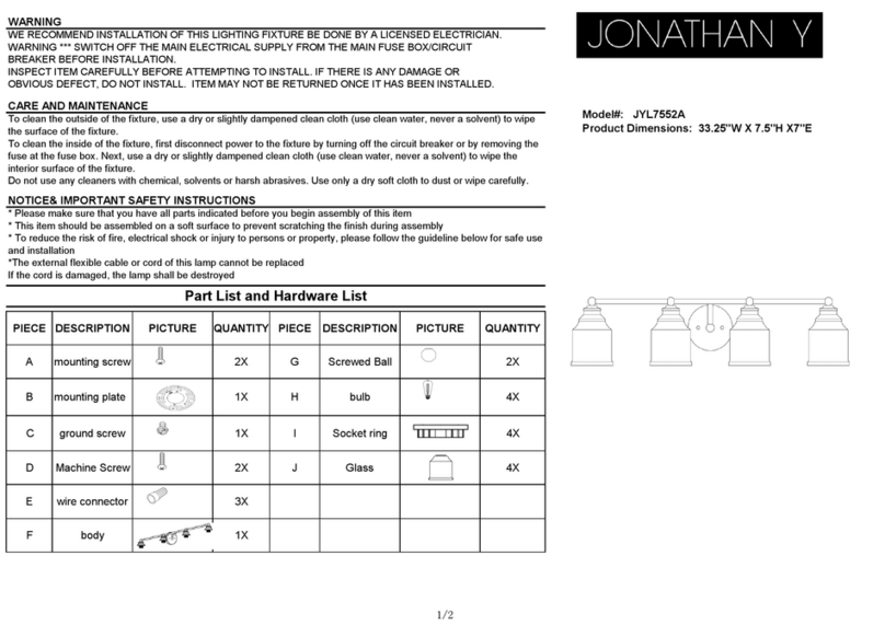 JONATHAN Y Lydia JYL7552A User manual JONATHAN Y Lydia JYL7552A User manual
