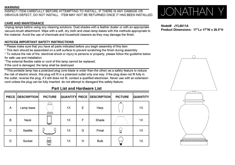 JONATHAN Y Reed JYL6611A manual