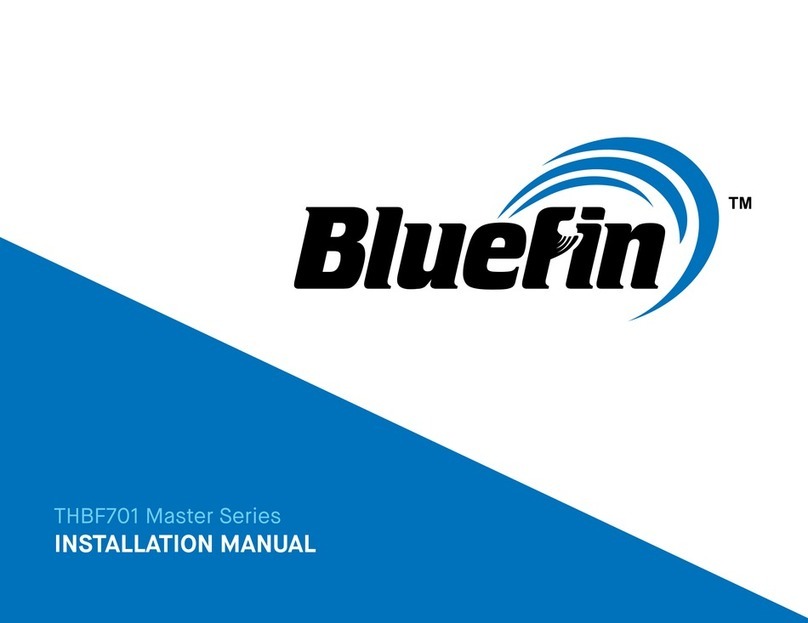 bluefin THBF701 Master Series installation manual