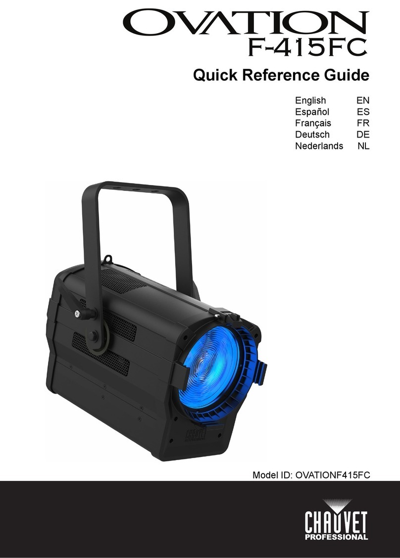 Chauvet Professional Ovation F-415FC Quick reference guide